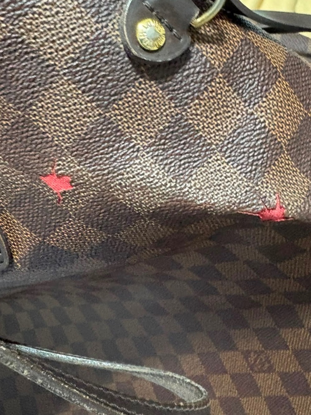 Louis Vuitton Neverfull MM (Damier Ebene) – Prime Restoration Project - Picture 9 of 14